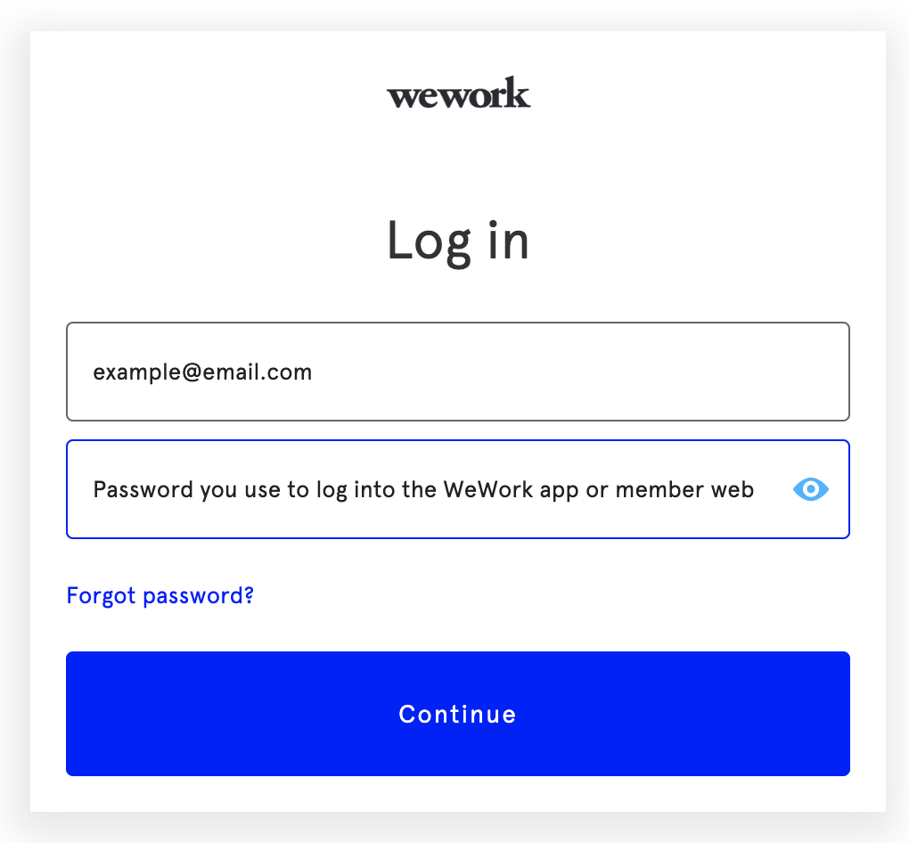 How do I connect to the WiFi at WeWork?