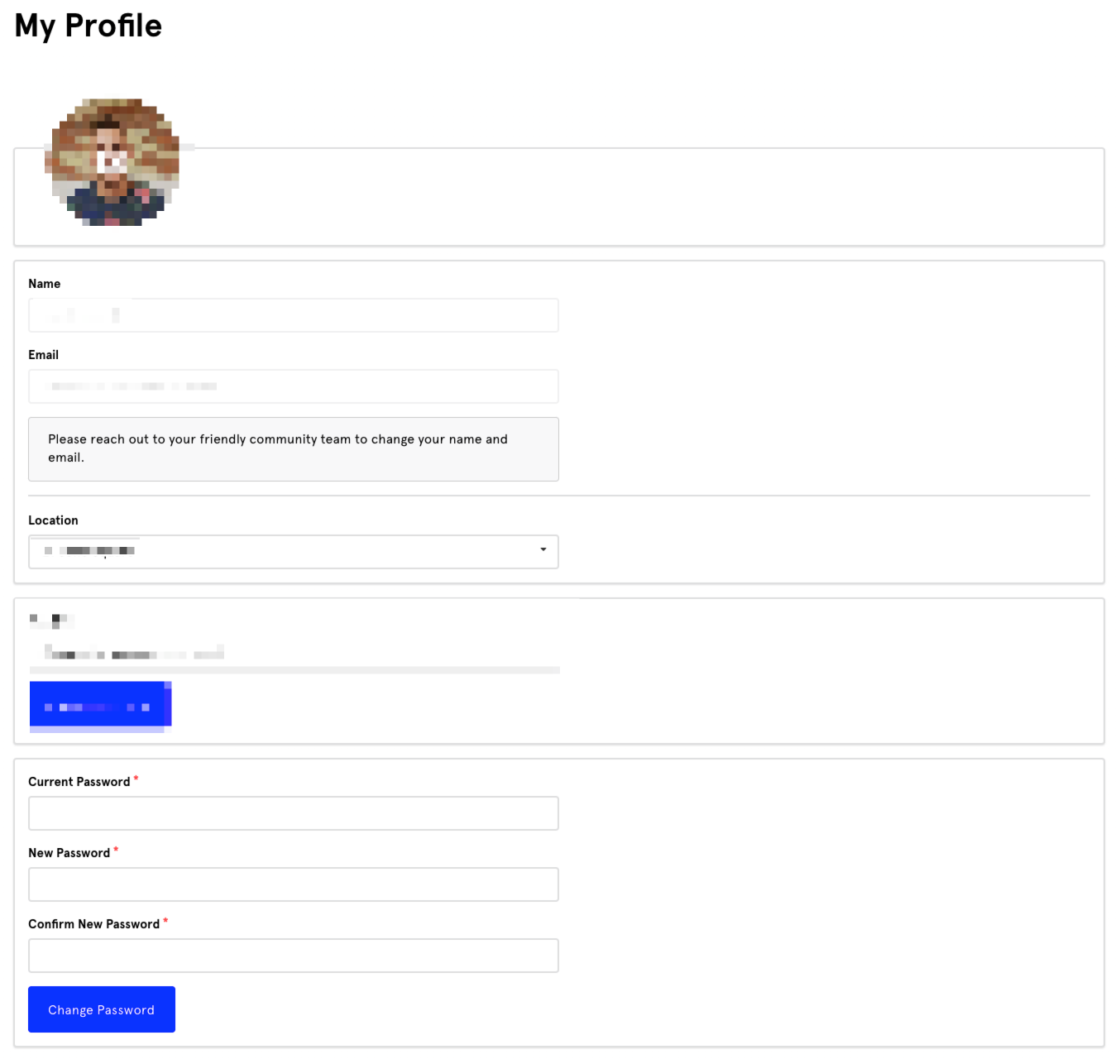 How do I update my WeWork profile?