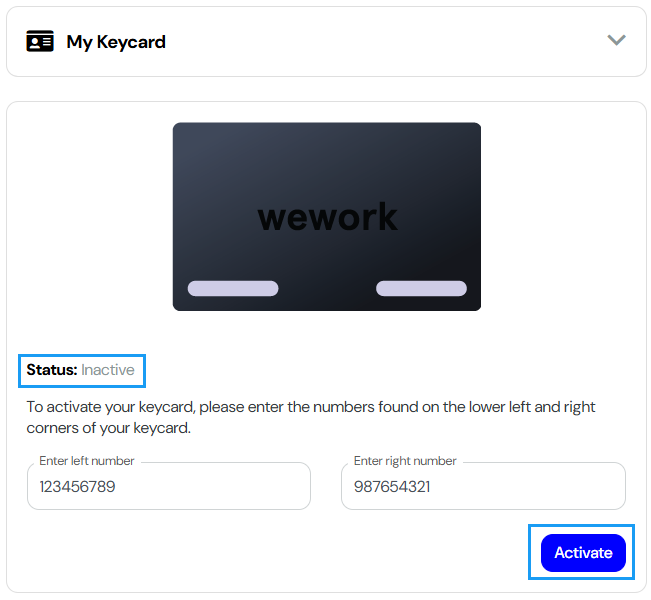 New Account Central - How do I add my keycard information? What should ...